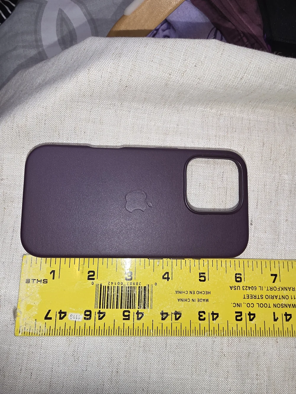 Apple iPhone 16 Pro Leather Case - Deep Plum